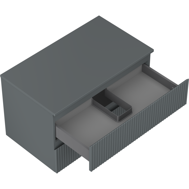 Mexen Rivel ντουλάπι μπάνιου κάτω από τον νιπτήρα 80 cm με πάγκο, 2 συρτάρια,