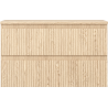 Mexen Rivel Badezimmer-Unterschrank 80 cm mit Arbeitsplatte, 2 Schubladen, geriffelt, Eiche - 91A20-08047-2-BFFC81