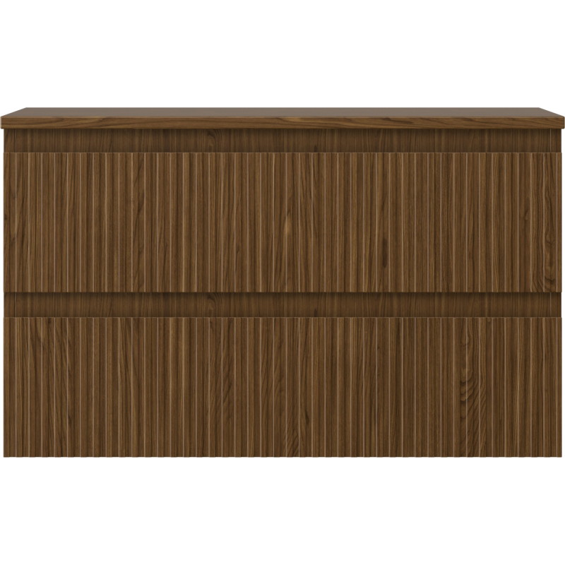 Mexen Rivel vannitoa kapp valamu all 80 cm lauaplaadiga, 2 sahtlit, sooniline, pähkel - 91A20-08047-2-BFFC86