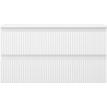 Mexen Rivel badkamerkast onder wastafel 90 cm met blad, 2 lades, gegroefd, wit mat - 91A20-09047-2-BFFC01