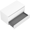 Mexen Rivel armadietto da bagno sottolavabo 90 cm con piano, 2 cassetti, scanalato, bianco opaco - 91A20-09047-2-BFFC01