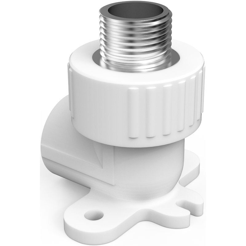 Mexen PPR Ellenbogen mit Halterung zum Schweißen für PPR Rohre 20 x 1/2 GZ - W97341-2012M-00