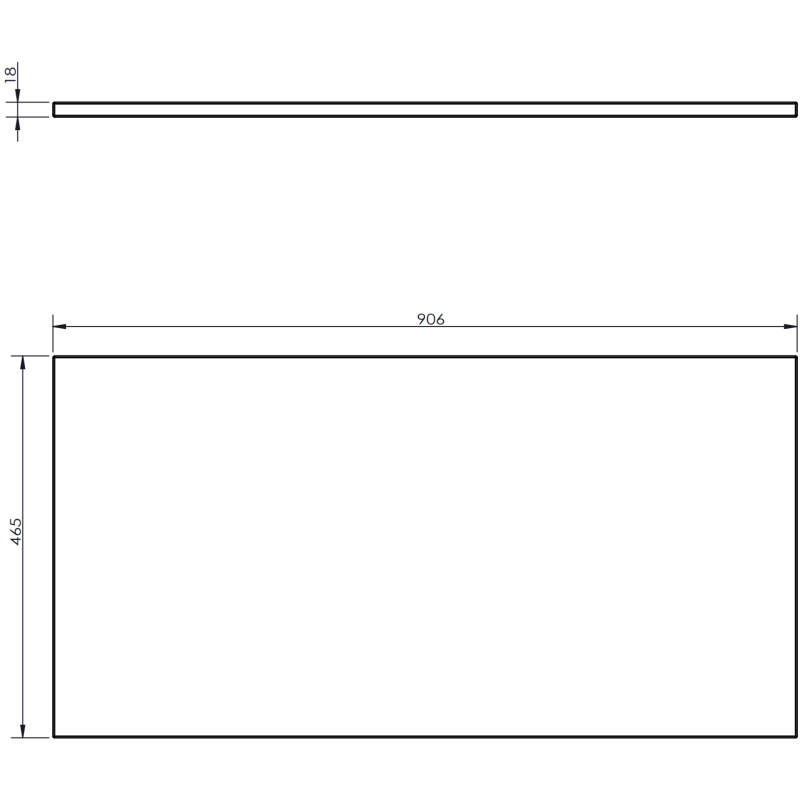 Mexen Rivel 90 cm Under-Sink Bathroom Cabinet with Countertop, 2 Drawers, Ribbed, Matte Graphite - 91A20-09047-2-BFFC66