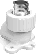 Mexen PPR welded elbow with wall bracket for PPR pipes 20 x 3/4 GZ - W97341-2034M-00