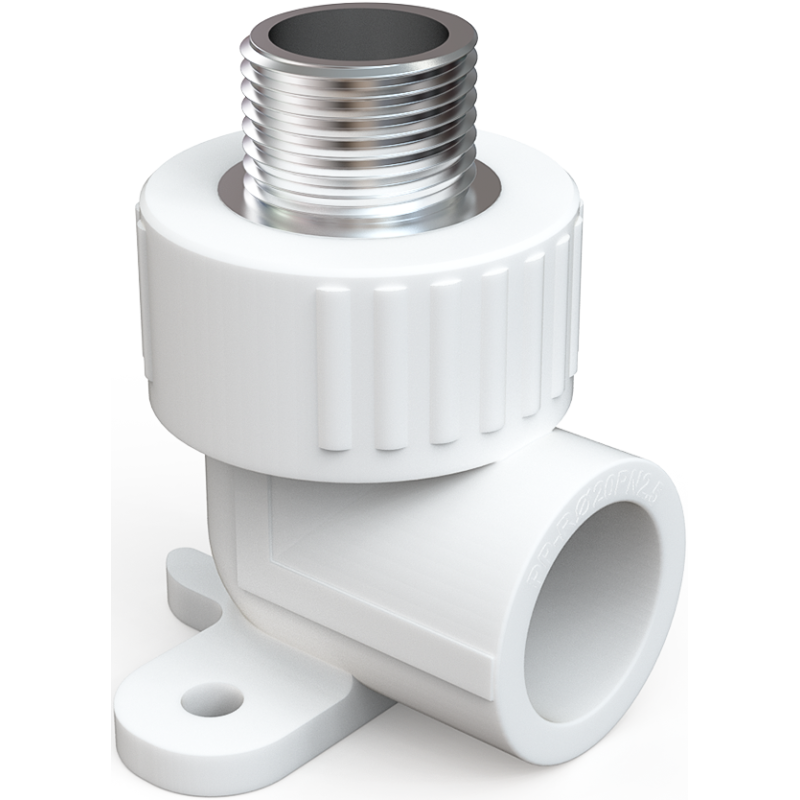 Mexen PPR welded elbow with hanger for PPR pipes 25 x 1/2 M - W97341-2512M-00