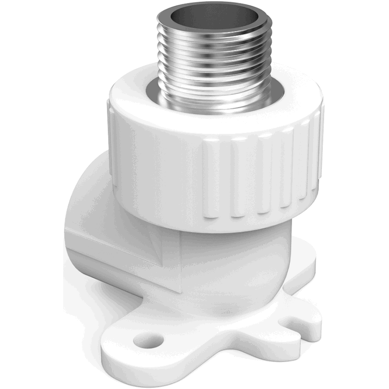 Mexen PPR welded elbow with hanger for PPR pipes 25 x 1/2 M - W97341-2512M-00