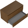 Mexen Rivel meuble de salle de bain sous lavabo 90 cm avec plateau, 2 tiroirs, rainuré, noyer - 91A20-09047-2-BFFC86