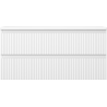 Mexen Rivel Badezimmerunterschrank 100 cm mit Platte, 2 Schubladen, gerillt, weiß matt - 91A20-10047-2-BFFC01