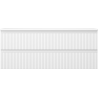 Mexen Rivel badkamerkast onder de wastafel 120 cm met blad, 2 laden, geribbeld, mat wit - 91A20-12047-2-BFFC01