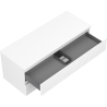 Mexen Rivel armadietto da bagno sotto-lavello 120 cm con piano, 2 cassetti, scanalato, bianco opaco - 91A20-12047-2-BFFC01