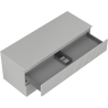 Mexen Rivel 120 cm Unterschrank mit Waschtisch, 2 Schubladen, gerillt, grau matt - 91A20-12047-2-BFFC62