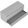 Mexen Rivel badkamerkast onder wastafel 120 cm met blad, 2 lades, gegroefd, grijs mat - 91A20-12047-2-BFFC62