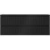 Mexen Rivel Badezimmerschrank 120 cm mit Arbeitsplatte, 2 Schubladen, geriffelt, schwarz matt - 91A20-12047-2-BFFC71