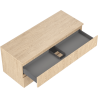 Mexen Rivel Badezimmerschrank unter Waschbecken 120 cm mit Arbeitsplatte, 2 Schubladen, gerillt, Eiche - 91A20-12047-2-BFFC81