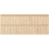 Mexen Rivel badkamerkast onder de wastafel 120 cm met blad, 2 laden, geribbeld, eik - 91A20-12047-2-BFFC81