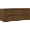 Mexen Rivel badkamerkastje 120 cm met blad, 2 lades, gefreesd, walnoot - 91A20-12047-2-BFFC86