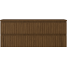 Mexen Rivel badkamerkastje 120 cm met blad, 2 lades, gefreesd, walnoot - 91A20-12047-2-BFFC86