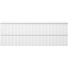 Mexen Rivel badkamerkast onder wastafel 140 cm met blad, 2 lades, geribbeld, wit mat - 91A20-14047-2-BFFC01