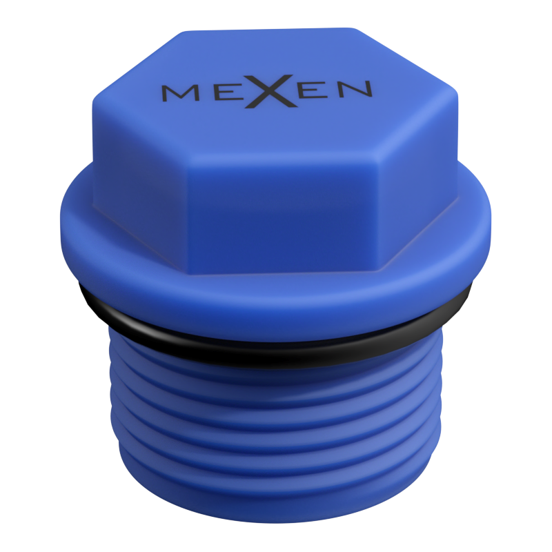 Mexen PPR korek krótki do prób 1/2 GZ niebieski - W97343-12-00