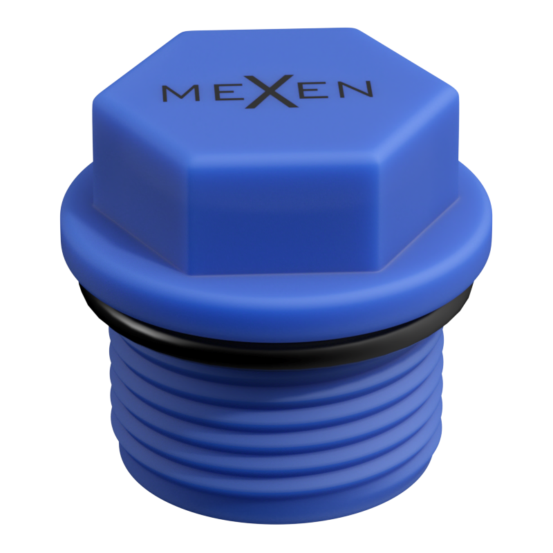Mexen PPR korte stop voor testen 1/2 GZ blauw - W97343-12-00