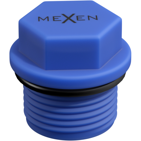 Mexen PPR korek krótki do prób 1/2 GZ niebieski - W97343-12-00