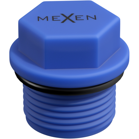 Mexen PPR korte stop voor testen 1/2 GZ blauw - W97343-12-00