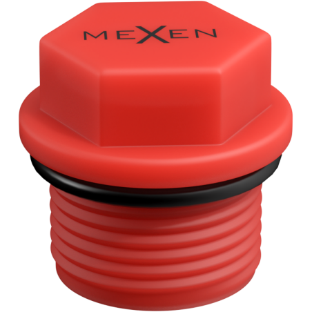 Mexen PPR korek krótki do prób 1/2 GZ czerwony - W97343-12-01