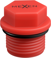 Mexen PPR korek krótki do prób 1/2 GZ czerwony - W97343-12-01