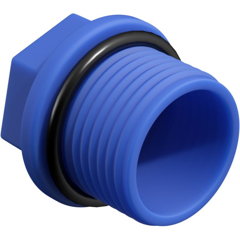 Mexen PPR short test plug 3/4 GZ blue - W97343-34-00