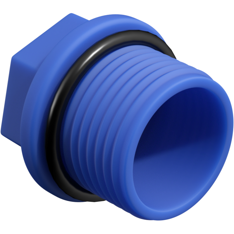 Mexen PPR tappo corto per prove 3/4 GZ blu - W97343-34-00