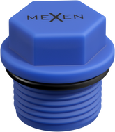 Mexen PPR korek krótki do prób 3/4 GZ niebieski - W97343-34-00