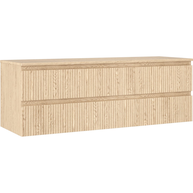 Mexen Rivel vannitoakapp válumõõduga 140 cm, 2 sahtlit, sooneline , tamm - 91A20-14047-2-BFFC81