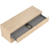 Mexen Rivel badkamerkast onder wastafel 140 cm met blad, 2 laden, gegroefd, eik - 91A20-14047-2-BFFC81