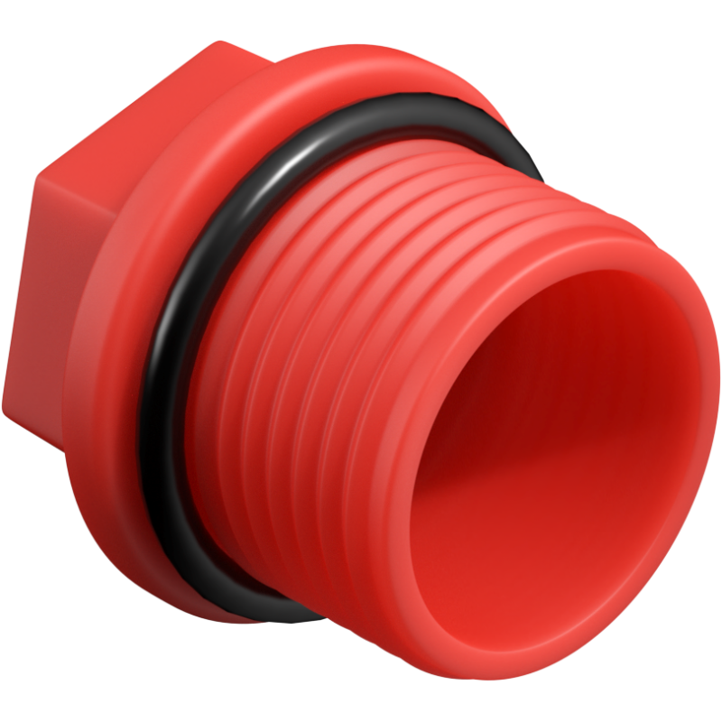 Mexen PPR short plug for tests 3/4 GZ red - W97343-34-01