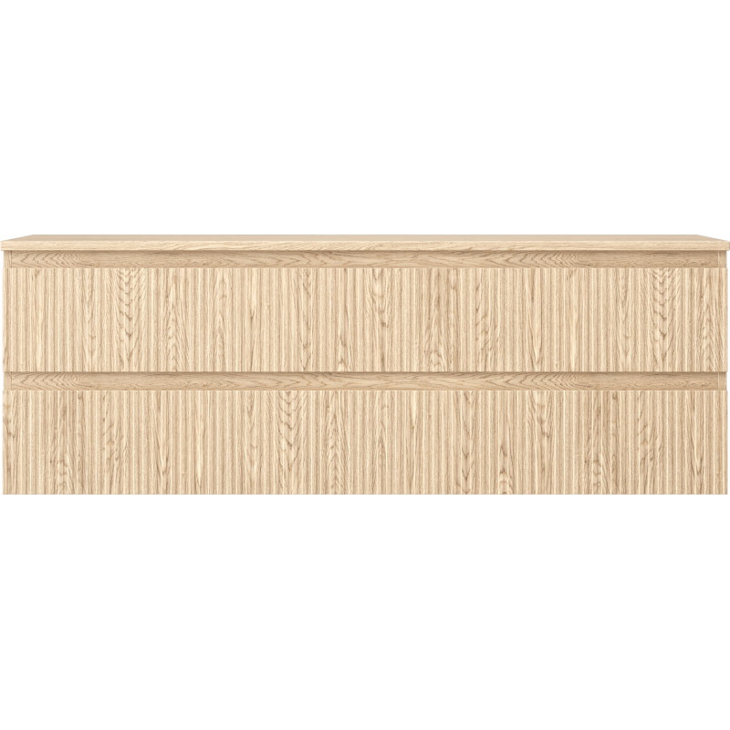 Mexen Rivel vannitoakapp válumõõduga 140 cm, 2 sahtlit, sooneline , tamm - 91A20-14047-2-BFFC81