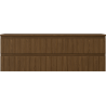 Mexen Rivel szafka łazienkowa podumywalkowa 140 cm z blatem, 2 szuflady, ryflowana , orzech - 91A20-14047-2-BFFC86