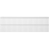 Mexen Rivel badkamerkast onder de wastafel 160 cm met blad, 2 lades, geribbeld, mat wit - 91A20-16047-2-BFFC01