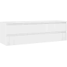 Mexen Rivel Badezimmer-Unterschrank 160 cm mit Arbeitsplatte, 2 Schubladen, gerillt, weiß matt - 91A20-16047-2-BFFC01