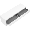 Mexen Rivel meuble de salle de bain sous lavabo 160 cm avec plateau, 2 tiroirs, rainuré, blanc mat - 91A20-16047-2-BFFC01