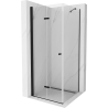 Mexen Lima folding shower cabin 70 x 70 cm, transparent, black - 856-070-070-70-00