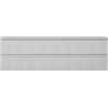 Mexen Rivel badkamerkast onder wastafel 160 cm met blad, 2 laden, geribbeld, grijs mat - 91A20-16047-2-BFFC62