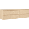 Mexen Rivel 160 cm vannitoa pesualuse kapp koos tööpinnaga, 2 sahtlit, soonikuga, tamm - 91A20-16047-2-BFFC81