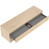 Mexen Rivel Badezimmerschrank für Waschtisch 160 cm mit Arbeitsplatte, 2 Schubladen, geriffelt, Eiche - 91A20-16047-2-BFFC81