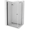 Mexen Lima inklapbare douchecabine 80 x 90 cm, transparant, zwart - 856-080-090-70-00