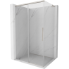 Mexen Rox L sliding shower enclosure 95 x 110 cm, transparent, brushed nickel - 8C2L-095-110-97-00