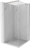 Mexen Rox L premična prha 110 x 110 cm, prozorna, brušen nikelj - 8C2L-110-110-97-00