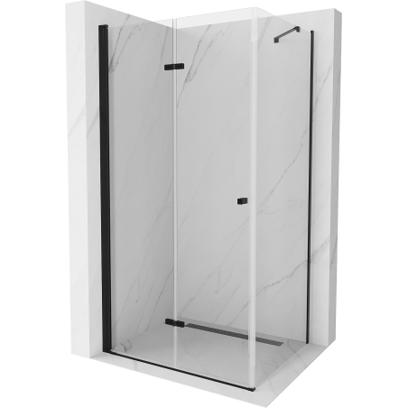 Mexen Lima kabina prysznicowa składana 90 x 70 cm, transparent, czarna - 856-090-070-70-00