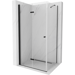 Mexen Lima kabina prysznicowa składana 90 x 80 cm, transparent, czarna - 856-090-080-70-00
