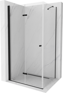 Mexen Lima foldable shower cabin 100 x 80 cm, transparent, black - 856-100-080-70-00