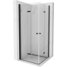 Mexen Lima Duo cabine de douche pliante 70 x 70 cm, transparent, noir - 856-070-070-70-00-02